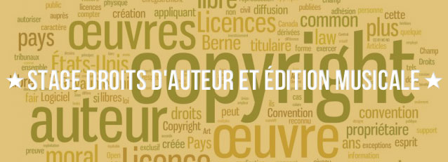 stage droit d'auteurs